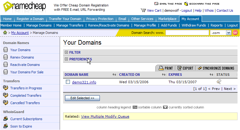 Featured image of post Namecheap Logout : Return whois data for the domain.