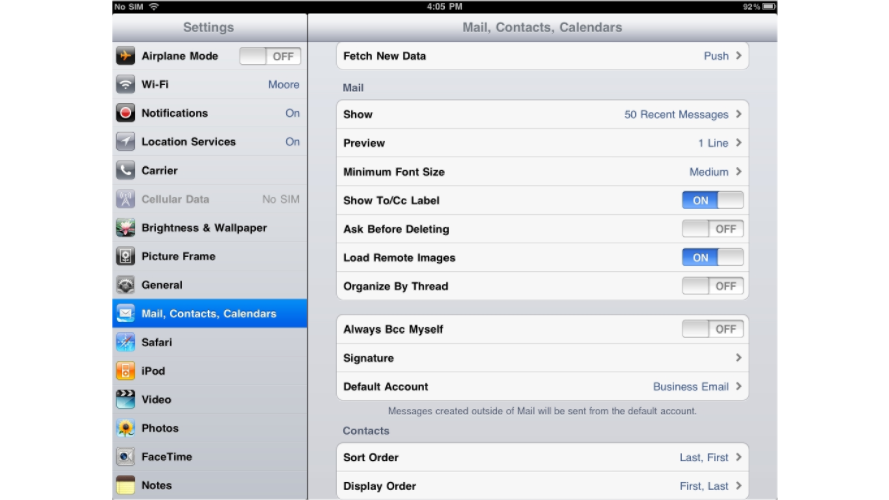 how to add signature in outlook on ipad