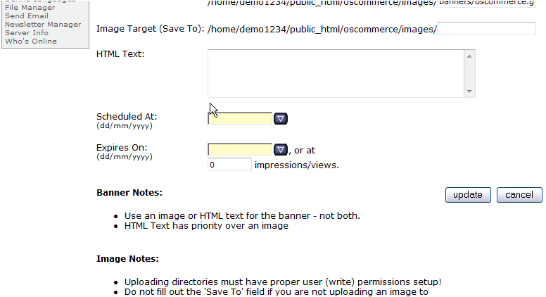How To Manage Banners In Oscommerce Kualo Limited